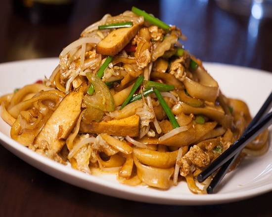 Tofu Egg Vegetarians Wok Fried Cut Noodle香干素炒刀